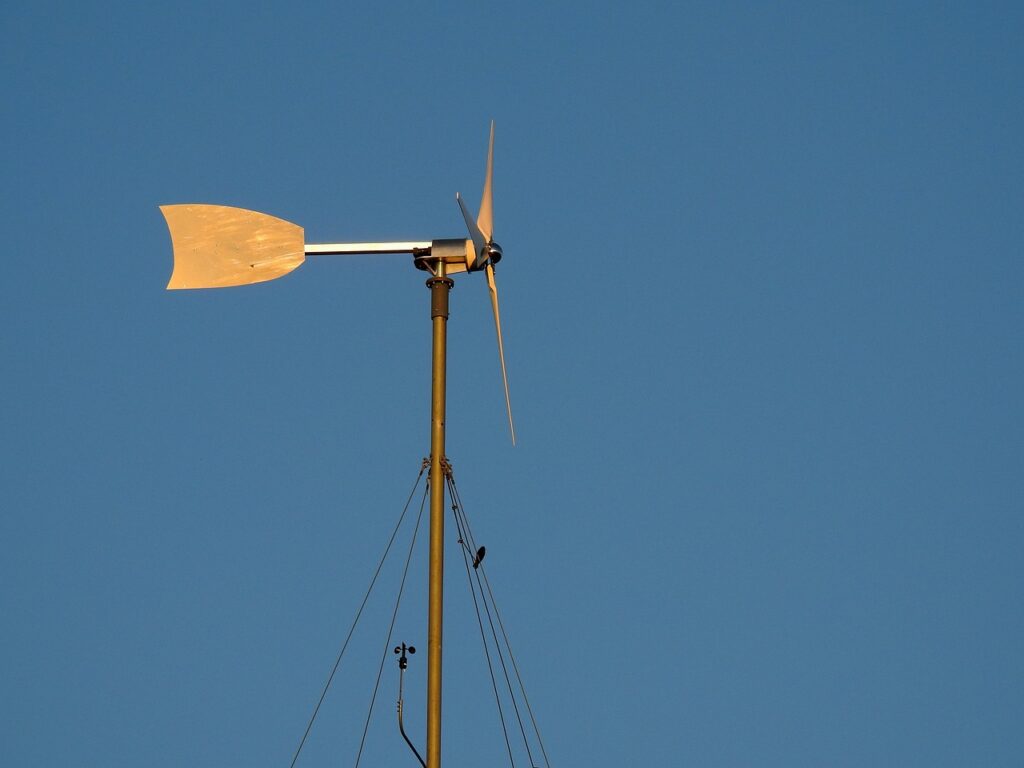 viento para un aerogenerador